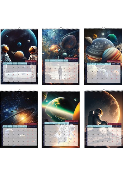 2026 Uzay / Space Duvar Takvimi fırsatları