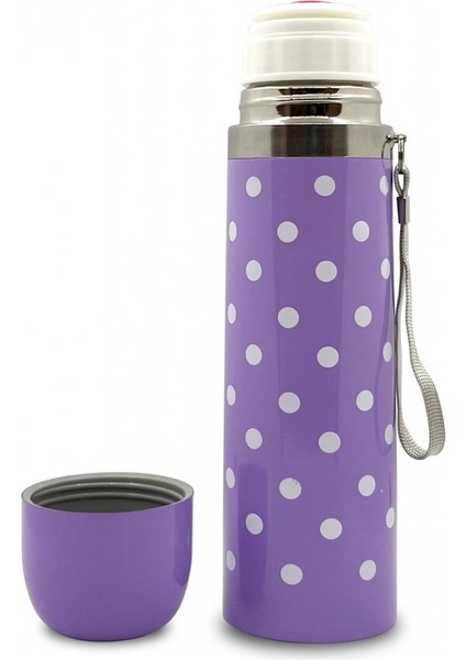 Sema Baby Puantiyeli Bebek Termosu 500 ml - Mor