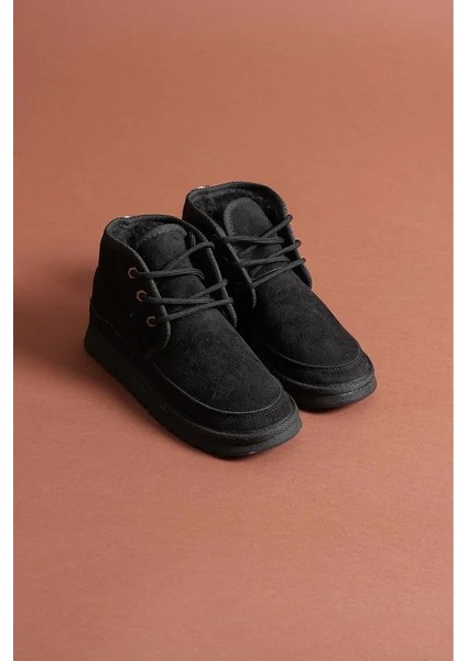 Süet Içi Kürklü Bağcıklı Alçak Taban Kadın Bot fırsatları