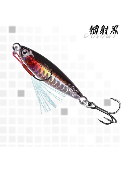 Balık Pulu Desen Yol Cazibesi Uzun Döküm Aşağı Yüzen Mavi Küçük Demir Plaka Payetler Cazibesi Deniz Balıkçılığı Sahte Yem Yol Cazibesi (Yurt Dışından)