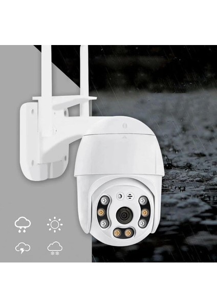 2 Mp Mini Speed Dome Dış Ortam Ptz Wifi Warm LED Renkli Güvenlik Kamerası TEICO-4002 fırsatları