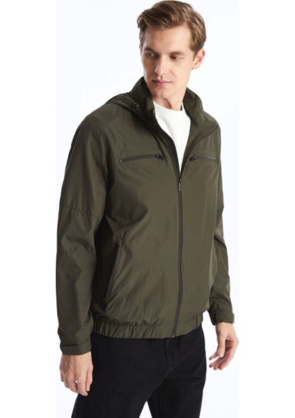 Lcwaıkıkı Classic Haki Standart Kalıp Kapüşonlu Erkek Mont