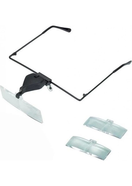 -Gözlük Modeli 1.5x,2.5x,3.5x 3 Adet Lensi Gözlük Büyüteç