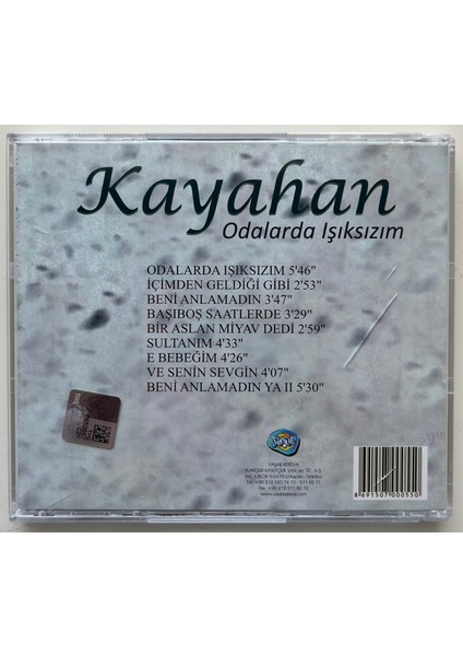 Kayahan Odalarda Işıksızım CD (Orijinal Cd) fiyatları