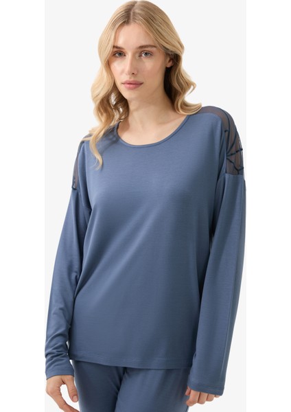 Kadın Pijama Takımı 51931 - Mavi