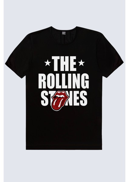Rolling Stones Siyah Kısa Kollu Kadın T-Shirt fiyatları