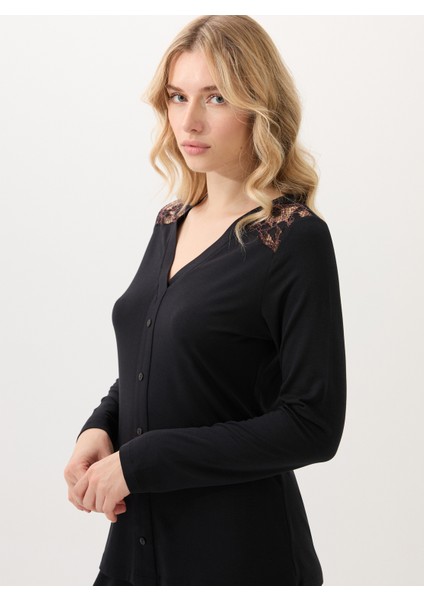 Kadın Pijama Takımı 51902 - Siyah modelleri