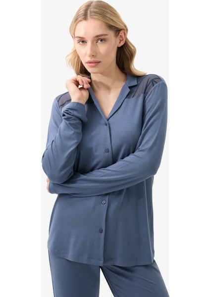 Kadın Pijama Takımı 51932 - Mavi