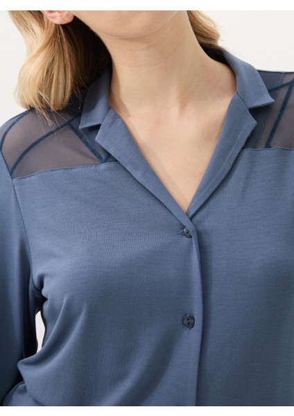 Kadın Pijama Takımı 51932 - Mavi fırsatları