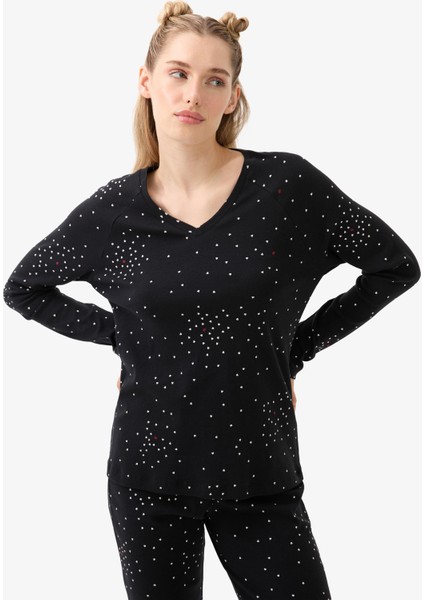 Kadın Pijama Takımı 51944 - Baskılı