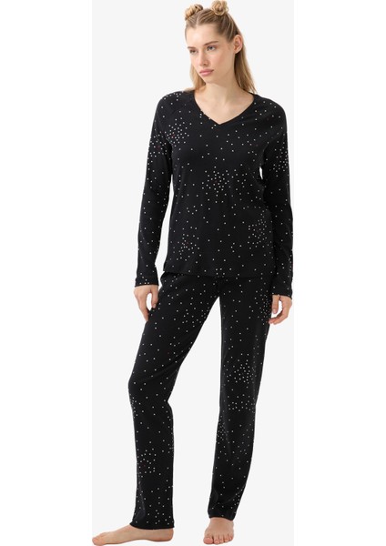 Kadın Pijama Takımı 51944 - Baskılı modelleri