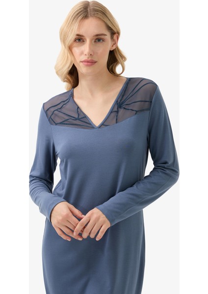 Kadın Gecelik 51929 - Mavi