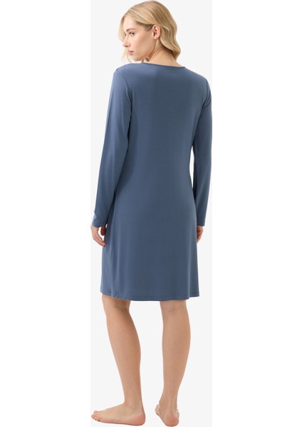 Kadın Gecelik 51929 - Mavi modelleri