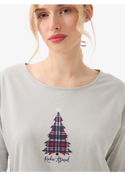 Kadın Pijama Takımı 51967 - Gri modelleri