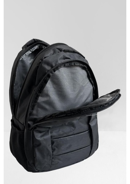 Unisex Okul Sırt Çantası Laptop Bölmeli Ergonomik, Çok Gözlü Su Geçirmez 105 Siyah