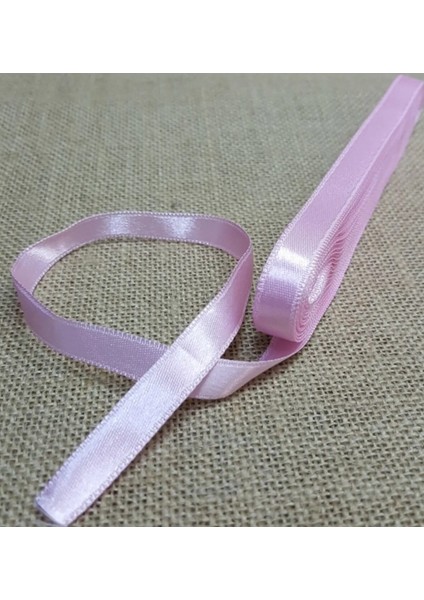 Saten Kurdele 10MM(1CM) %100 Polyester 10MT -Açık Pembe fiyatları