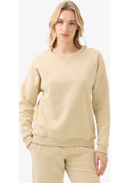 Kadın Sweatshirt 60604 - Krem