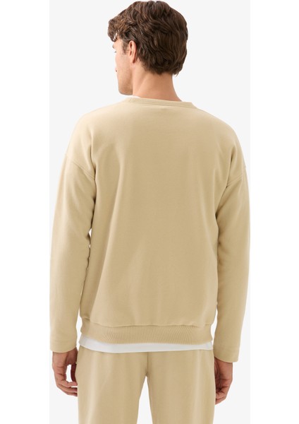 Erkek Sweatshirt 40839 - Krem fiyatları