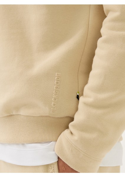 Erkek Sweatshirt 40839 - Krem modelleri