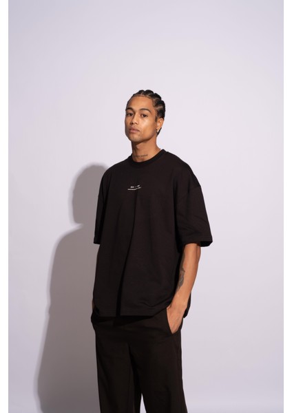 Erkek Oversize T-Shirt Ninja Siyah fırsatları