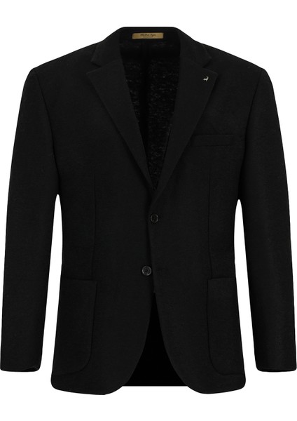 Relax Fit Rahat Kesim Spor Yünlü Italyan Ceket