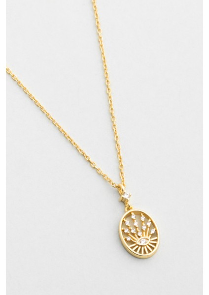 Hitit Tnrıçası 18 Ayar Sarı Altın Kaplama 45 cm Gümüş Minimal Kolye indirimleri