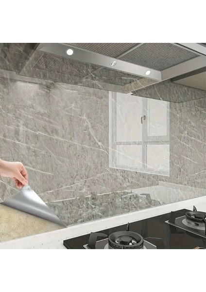 Mermer Desenli Sticker Folyo Atina Grisi 60CM*5MT fiyatları