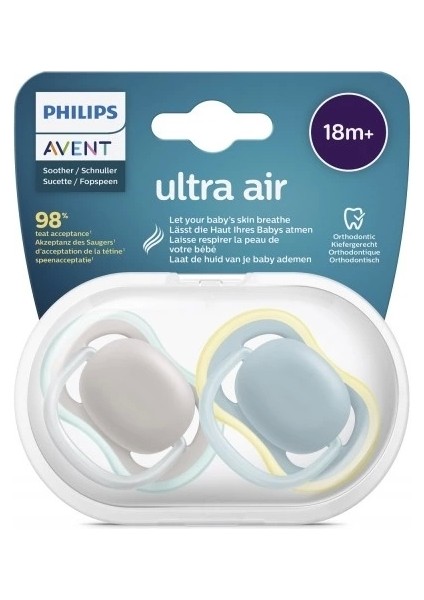 Philips Avent SCF349/01 Ultra Air Emzik 18 Ay+ 2li Erkek