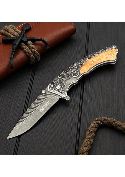 Mtech Ahşap Eskitme Çelik Çakı modelleri