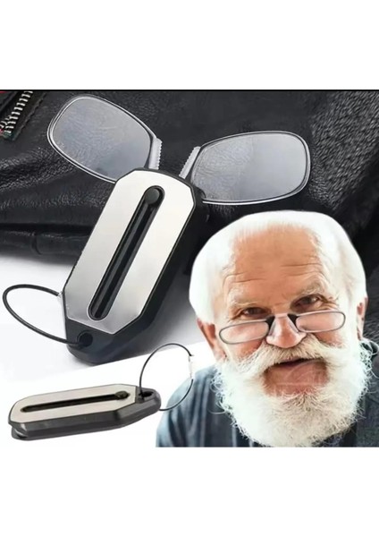 1.25 Numaralı Burun Üstü O Kuma Gözlüğü Kulaklıksız Gözlük Pratik Anahtarlıklı Sustalı Şipşak Gözlük