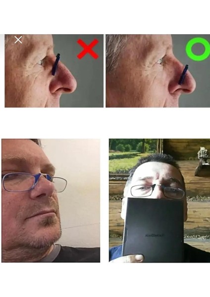 1.25 Numaralı Burun Üstü O Kuma Gözlüğü Kulaklıksız Gözlük Pratik Anahtarlıklı Sustalı Şipşak Gözlük