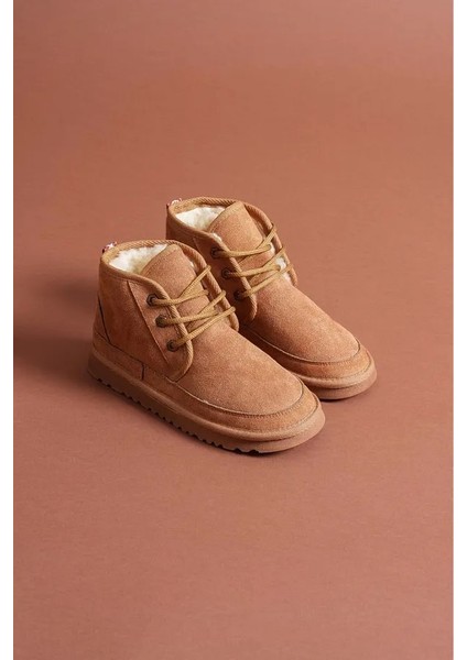 Süet Içi Kürklü Bağcıklı Alçak Taban Kadın Bot fırsatları