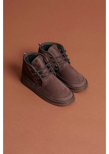 Süet Içi Kürklü Bağcıklı Alçak Taban Kadın Bot fırsatları