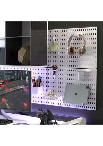 Çok Amaçlı Organizatör Pano ( 52 x 36 Cm) Yapışkanlı - Beyaz fırsatları