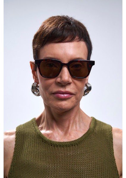 Elvin Leopard Brown Güneş Gözlüğü fırsatları