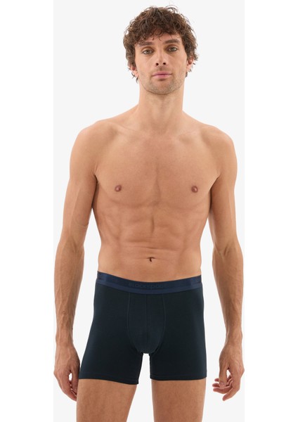 Erkek Pamuk Elastan Boxer 40861 - Lacivert