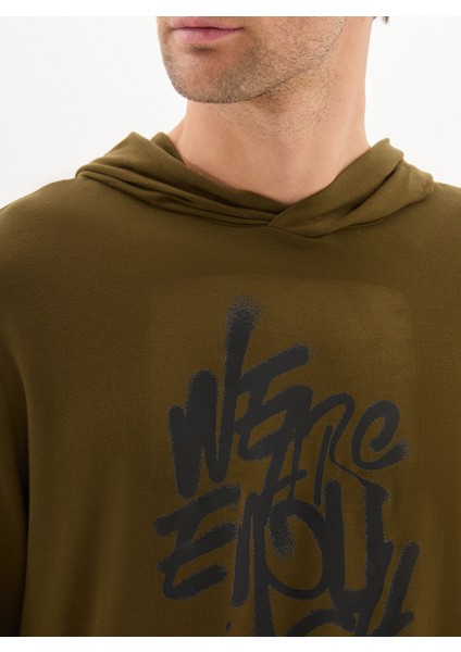 Erkek Sweatshirt 40822 - Yeşil modelleri