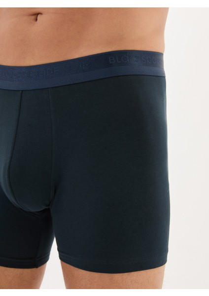Erkek Pamuk Elastan Boxer 40861 - Lacivert fırsatları