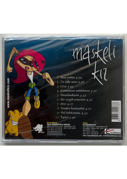 Ceza Maskeli Kız CD (Jelatininde Sıfır Orijinal Dönem Baskı Cd) fiyatları