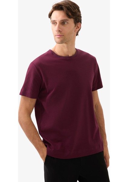 Erkek T-Shirt 40818 - Bordo