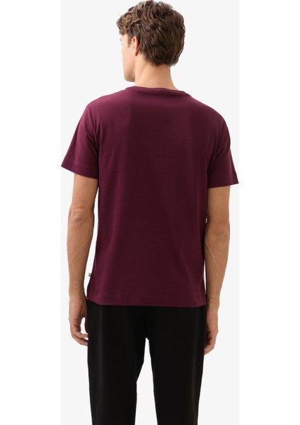 Erkek T-Shirt 40818 - Bordo fiyatları