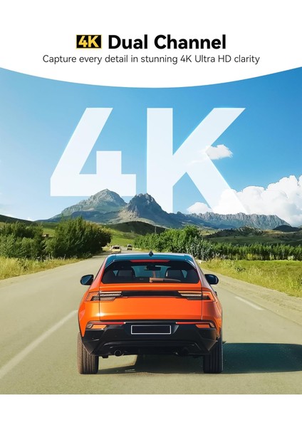 G850 Pro 4K Ayna Dashcam, Döngü Kayıt, 64 GB Kart Dahil, Dokunmatik Ekran, Park Monitörü modelleri