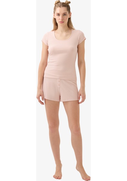 Kadın Şort 51922 - Pudra indirimleri