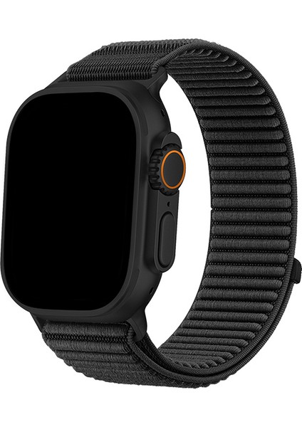Apple Watch 10 46MM 6 7 8 Se Ultra Uyumlu 42 44 45 49MM Bakla Desen Hasır Kumaş Kordon Kayış