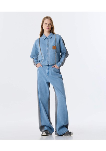 Kumaş Mıx Asimetrik Gömlek TW6250025088629 modelleri