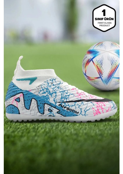 Çocuk Çoraplı Rahat ve Hafif Halı Saha Ayakkabısı fırsatları