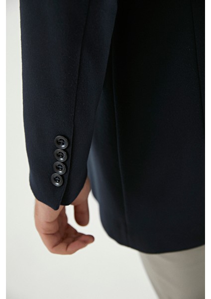 Slim Fit Lacivert Palto fırsatları