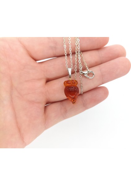 Meşe Palamatu Kolye Murano Cam El Yapımı