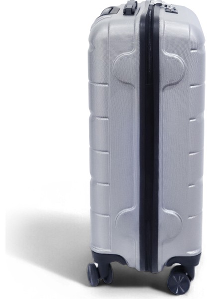 Moods Up Tsa Kilitli 20" Abs Gövdeli Valiz | Kabin Boy-Gümüş fırsatları