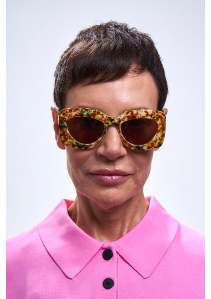 Turac Multicolor Brown Güneş Gözlüğü